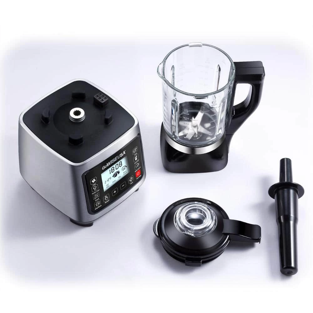 GoWISE USA High-Speed Premier Cooking 59 oz. 8-Speed Stainless Steel Glass Pitcher Blender 5 GoWISE USA High-Speed Premier Cooking 59 oz. 8-Speed Stainless Steel Glass Pitcher Blender - Image 3