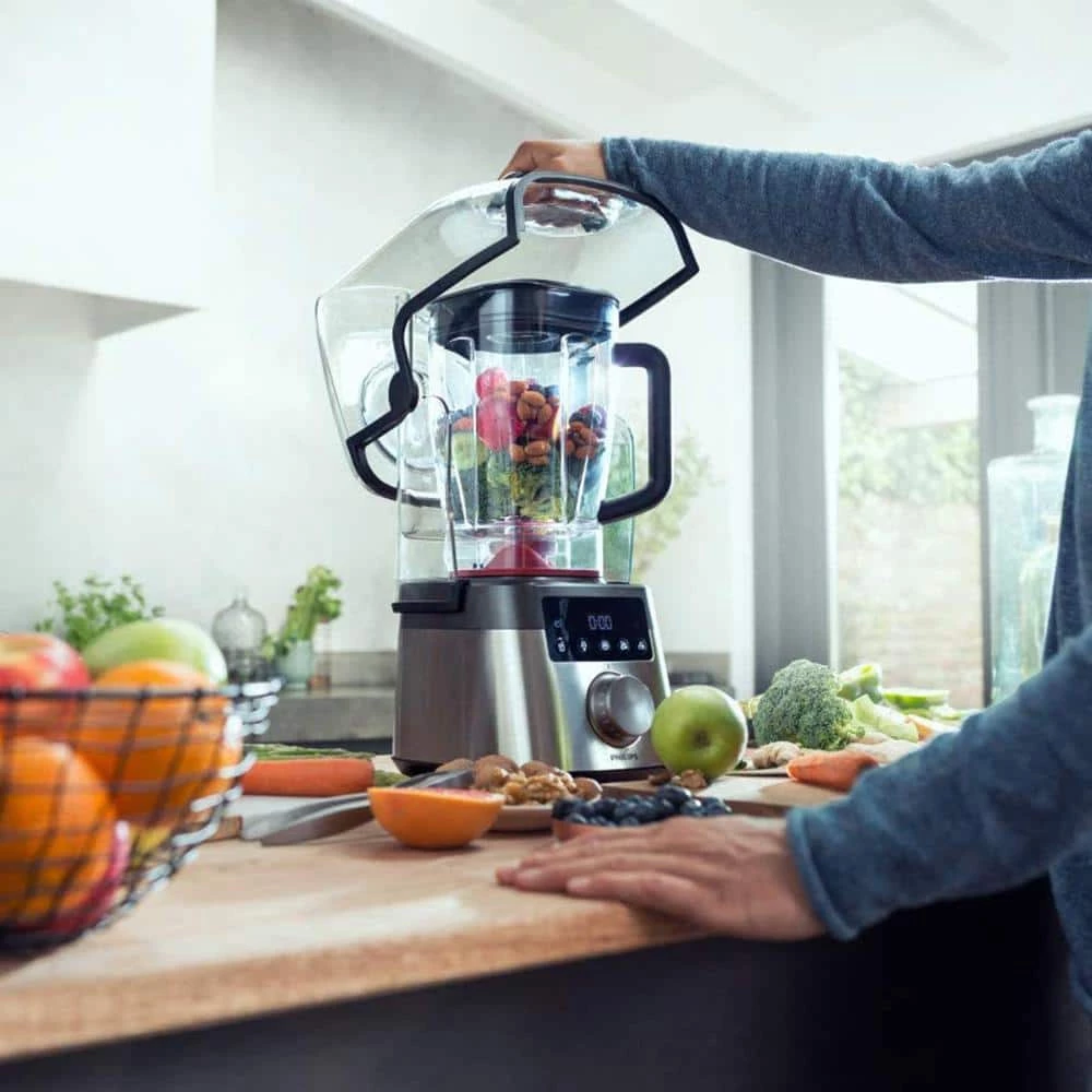 Philips 68 oz. Avance Collection 10-Speed Blender Stainless Steel/Black Blender with ProBlend Extreme Technology 7 Philips 68 oz. Avance Collection 10-Speed Blender Stainless Steel/Black Blender with ProBlend Extreme Technology - Image 5