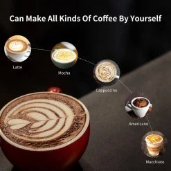 Boyel Living 2 Cup Stainless Steel Espresso Machine Coffee Maker with Milk Frother Steam Wand and 1.5L Water Tank for Home Barista 25 Boyel Living 2 Cup Stainless Steel Espresso Machine Coffee Maker with Milk Frother Steam Wand and 1.5L Water Tank for Home Barista -Air Fryers shop stainless steel boyel living espresso machines bl gcf20c fa 1000