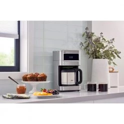 Braun Brew Sense 10-Cup Stainless Steel Drip Coffee Maker with Thermal Carafe -Air Fryers shop stainless steel braun drip coffee makers kf7175si 1f 1000