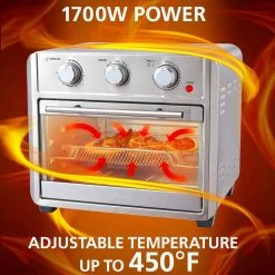 Brentwood 1700w 24 qt. Stainless Steel Convection Air Fryer Toaster Oven -Air Fryers shop stainless steel brentwood air fryers 985116289m 1f 1000