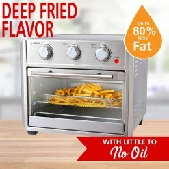 Brentwood 1700w 24 qt. Stainless Steel Convection Air Fryer Toaster Oven -Air Fryers shop stainless steel brentwood air fryers 985116289m 66 1000
