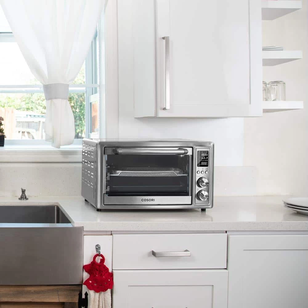 Cosori 12-in-1 30Qt Stainless Steel Air Fryer Toaster Oven with Extra Wire Rack 6 Cosori 12-in-1 30Qt Stainless Steel Air Fryer Toaster Oven with Extra Wire Rack - Image 4