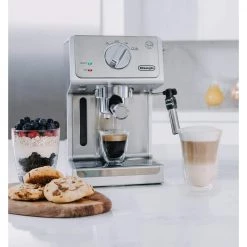 DeLonghi 15-Bar Stainless Steel Espresso Machine and Cappuccino Maker with Manual Frother 19 DeLonghi 15-Bar Stainless Steel Espresso Machine and Cappuccino Maker with Manual Frother -Air Fryers shop stainless steel delonghi espresso machines ecp3630 31 1000