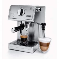 DeLonghi 15-Bar Stainless Steel Espresso Machine and Cappuccino Maker with Manual Frother 15 DeLonghi 15-Bar Stainless Steel Espresso Machine and Cappuccino Maker with Manual Frother -Air Fryers shop stainless steel delonghi espresso machines ecp3630 77 1000