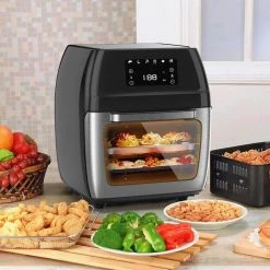 DRINKPOD Chefpod Pro 13 qt. Stainless Steel Air Fryer Oven Digital Touchscreen with 18-Accessories -Air Fryers shop stainless steel drinkpod air fryers dp chefpod 1p fa 1000