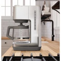 GE Stainless Steel Drip Coffee Maker with 12 Cup Glass Carafe -Air Fryers shop stainless steel ge drip coffee makers g7cdaasspss 76 1000