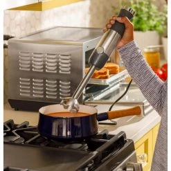 GE 2-Speed Stainless Steel Immersion Hand Blender with Whisk, Blending, and Chopping Jar Attachments 31 GE 2-Speed Stainless Steel Immersion Hand Blender with Whisk, Blending, and Chopping Jar Attachments -Air Fryers shop stainless steel ge immersion blenders g8h1aasspss 31 1000
