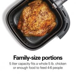 Hamilton Beach 5 Qt. Stainless Steel Digital Air Fryer with Nonstick Basket 13 Hamilton Beach 5 Qt. Stainless Steel Digital Air Fryer with Nonstick Basket -Air Fryers shop stainless steel hamilton beach air fryers 35075 4f 1000