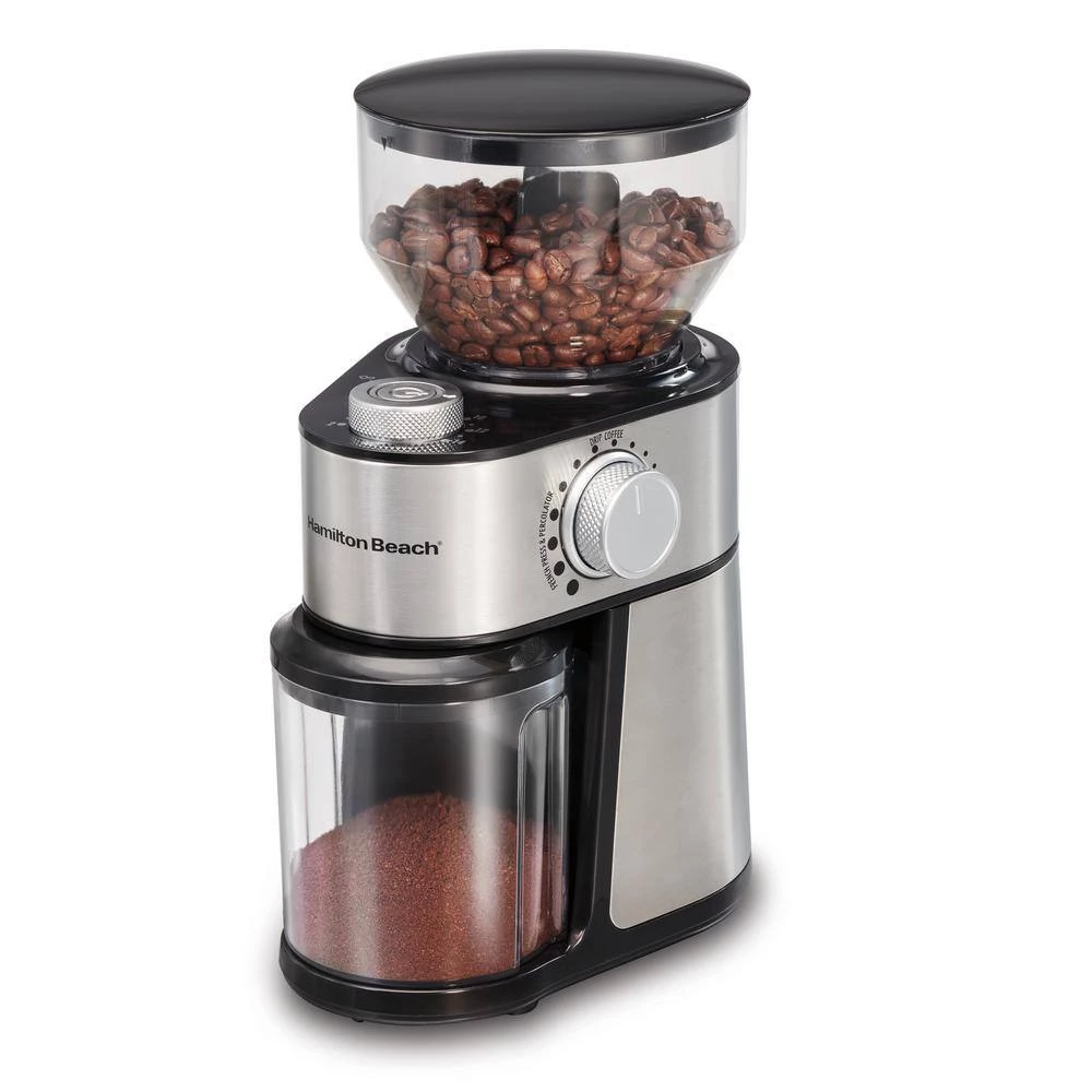 Hamilton Beach 16 oz Stainless Steel Burr Coffee Grinder 6 Hamilton Beach 16 oz Stainless Steel Burr Coffee Grinder - Image 4