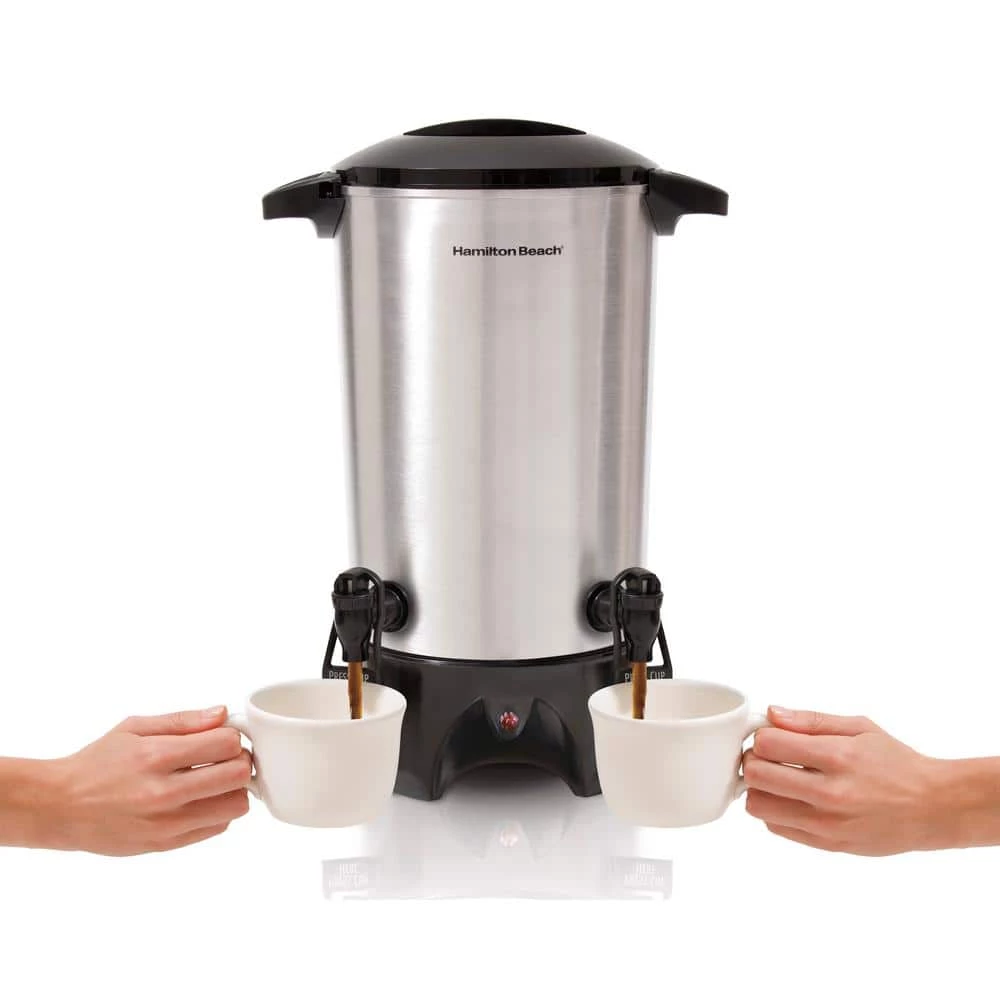 Hamilton Beach 45-Cup Stainless Steel Coffee Urn with Dual Spout 3 Hamilton Beach 45-Cup Stainless Steel Coffee Urn with Dual Spout