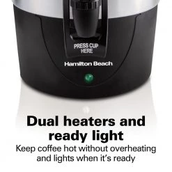 Hamilton Beach 45-Cup Fast Brew Stainless Steel with 1-Hand Dispensing Coffee Urn 17 Hamilton Beach 45-Cup Fast Brew Stainless Steel with 1-Hand Dispensing Coffee Urn -Air Fryers shop stainless steel hamilton beach coffee urns 40521 44 1000
