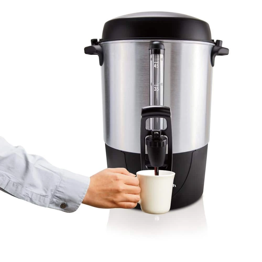 Hamilton Beach 45-Cup Fast Brew Stainless Steel with 1-Hand Dispensing Coffee Urn 6 Hamilton Beach 45-Cup Fast Brew Stainless Steel with 1-Hand Dispensing Coffee Urn - Image 4