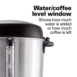 Hamilton Beach 45-Cup Fast Brew Stainless Steel with 1-Hand Dispensing Coffee Urn 18 Hamilton Beach 45-Cup Fast Brew Stainless Steel with 1-Hand Dispensing Coffee Urn -Air Fryers shop stainless steel hamilton beach coffee urns 40521 fa 1000