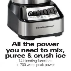 Hamilton Beach Wave Crusher 40 oz. 14-Speed Stainless Steel Countertop Blender -Air Fryers shop stainless steel hamilton beach countertop blenders 54221 c3 1000