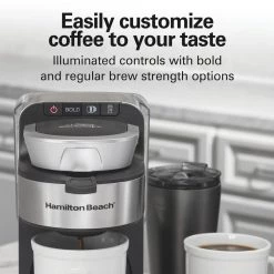 Hamilton Beach The Scoop 1-Cup Stainless Steel Drip Coffee Maker with Removable Reservoir -Air Fryers shop stainless steel hamilton beach drip coffee makers 49987 66 1000