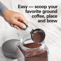 Hamilton Beach The Scoop 1-Cup Stainless Steel Drip Coffee Maker with Removable Reservoir -Air Fryers shop stainless steel hamilton beach drip coffee makers 49987 c3 1000