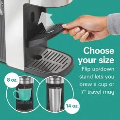 Hamilton Beach The Scoop 1-Cup Stainless Steel Drip Coffee Maker with Removable Reservoir -Air Fryers shop stainless steel hamilton beach drip coffee makers 49987 fa 1000