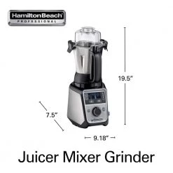 HAMILTON BEACH PROFESSIONAL 52 oz. 13-Speed Stainless Steel Countertop Blender Juicer Mixer Grinder with 3-Stainless Steel Jars -Air Fryers shop stainless steel hamilton beach professional countertop blenders 58770 66 1000