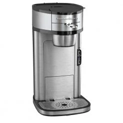 Hamilton Beach Stainless Steel Single Serve Coffee Maker with Built-In Filter