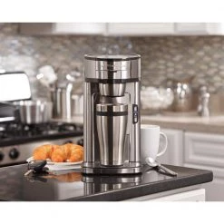 Hamilton Beach Stainless Steel Single Serve Coffee Maker with Built-In Filter -Air Fryers shop stainless steel hamilton beach single serve coffee makers 49981 66 1000