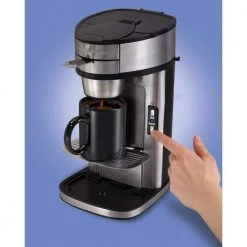 Hamilton Beach Stainless Steel Single Serve Coffee Maker with Built-In Filter -Air Fryers shop stainless steel hamilton beach single serve coffee makers 49981 77 1000