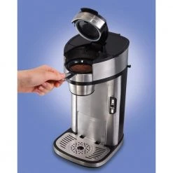Hamilton Beach Stainless Steel Single Serve Coffee Maker with Built-In Filter -Air Fryers shop stainless steel hamilton beach single serve coffee makers 49981 c3 1000