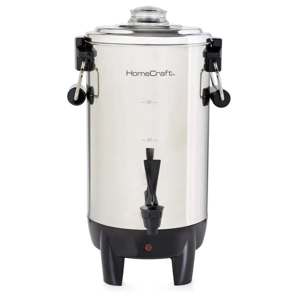 HomeCraft HCCU30SS Quick-Brewing 1000-Watt Automatic Stainless Steel 30-Cup Coffee Urn 3 HomeCraft HCCU30SS Quick-Brewing 1000-Watt Automatic Stainless Steel 30-Cup Coffee Urn