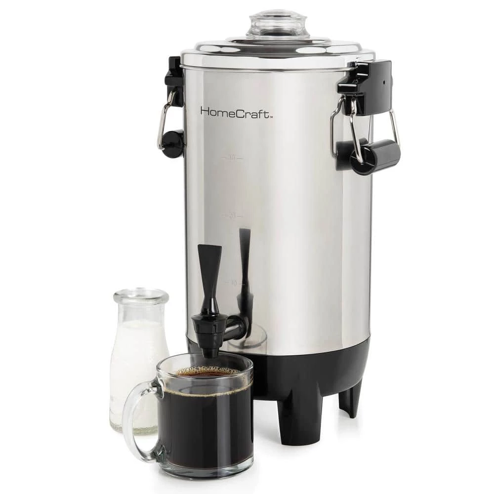 HomeCraft HCCU30SS Quick-Brewing 1000-Watt Automatic Stainless Steel 30-Cup Coffee Urn 4 HomeCraft HCCU30SS Quick-Brewing 1000-Watt Automatic Stainless Steel 30-Cup Coffee Urn - Image 2