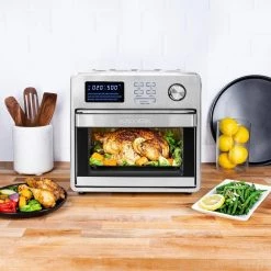 KALORIK MAXX 16 qt. Stainless Steel Digital Air Fryer Oven 25 KALORIK MAXX 16 qt. Stainless Steel Digital Air Fryer Oven -Air Fryers shop stainless steel kalorik air fryers afo 47797 ss 31 1000