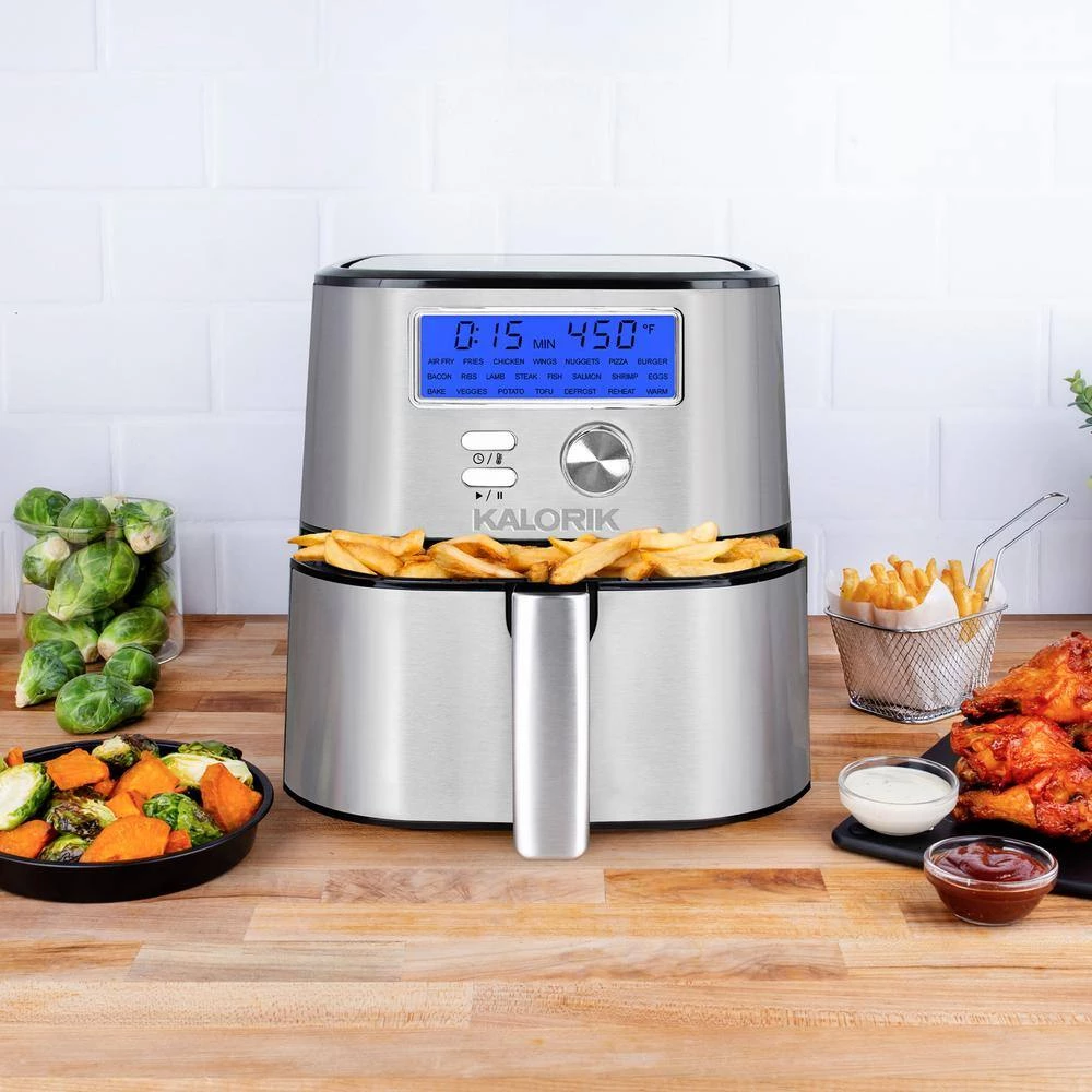 Kalorik MAXX Plus 4 qt. Stainless Steel Digital Air Fryer 12 Kalorik MAXX Plus 4 qt. Stainless Steel Digital Air Fryer - Image 10