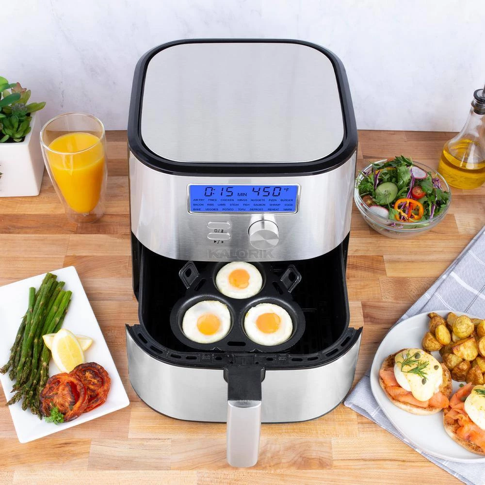 Kalorik MAXX Plus 4 qt. Stainless Steel Digital Air Fryer 11 Kalorik MAXX Plus 4 qt. Stainless Steel Digital Air Fryer - Image 9