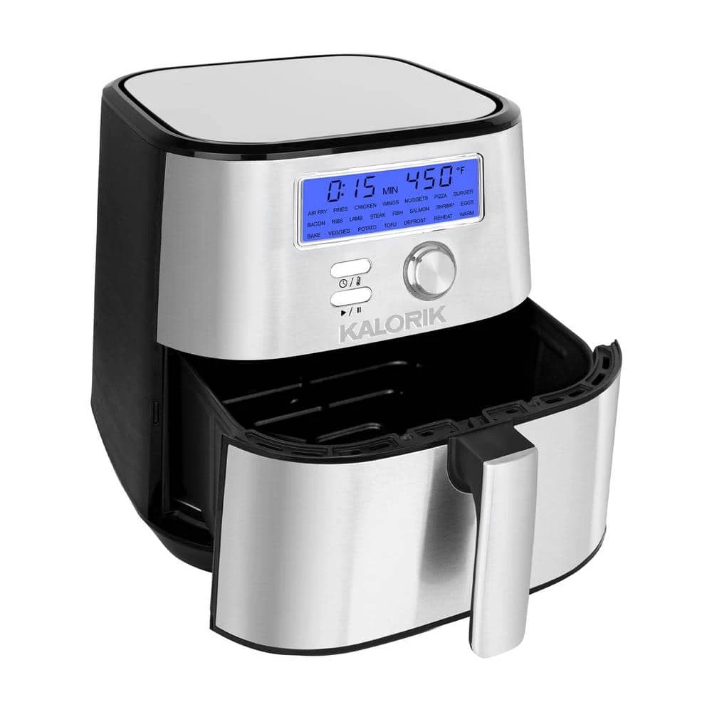 Kalorik MAXX Plus 4 qt. Stainless Steel Digital Air Fryer 5 Kalorik MAXX Plus 4 qt. Stainless Steel Digital Air Fryer - Image 3