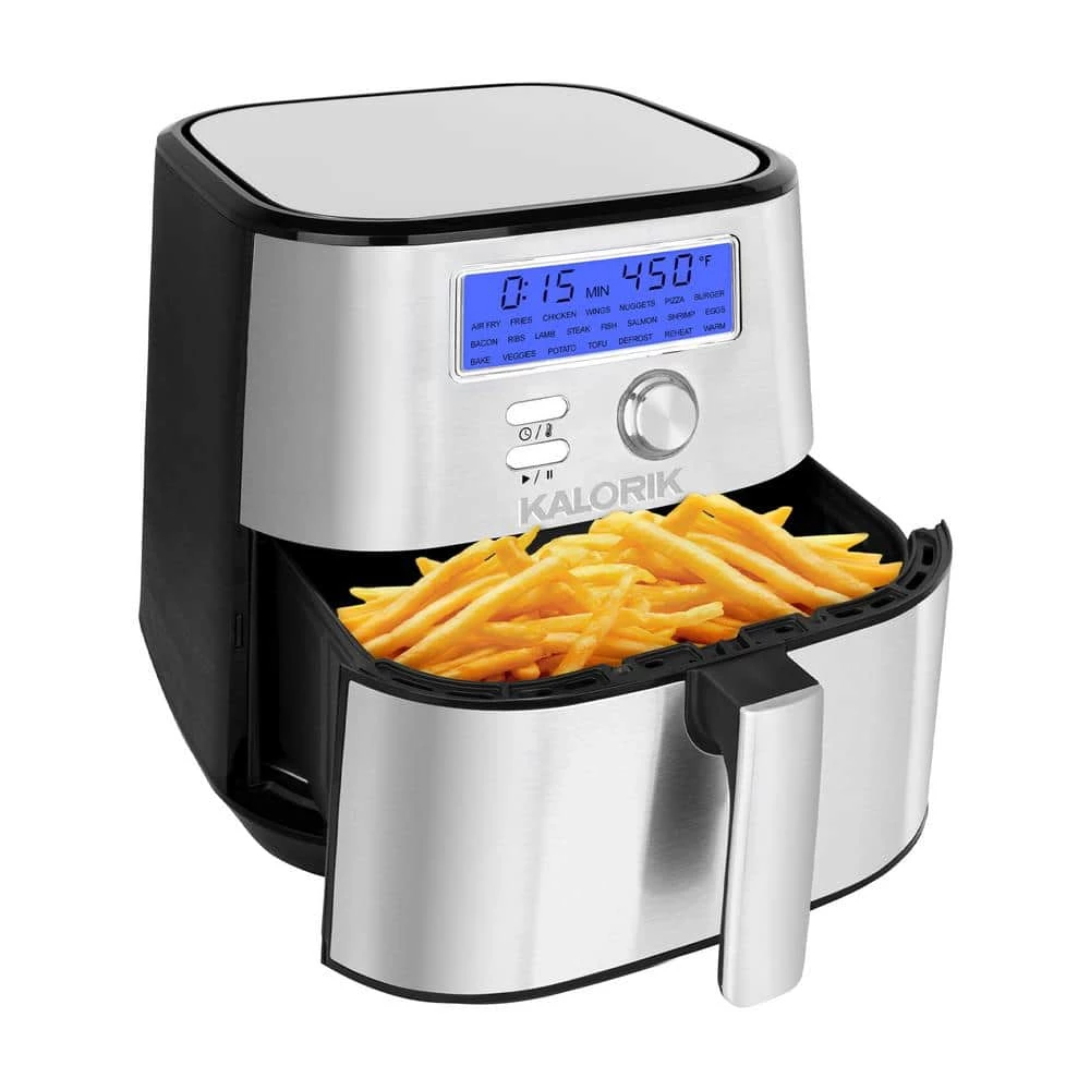 Kalorik MAXX Plus 4 qt. Stainless Steel Digital Air Fryer 4 Kalorik MAXX Plus 4 qt. Stainless Steel Digital Air Fryer - Image 2