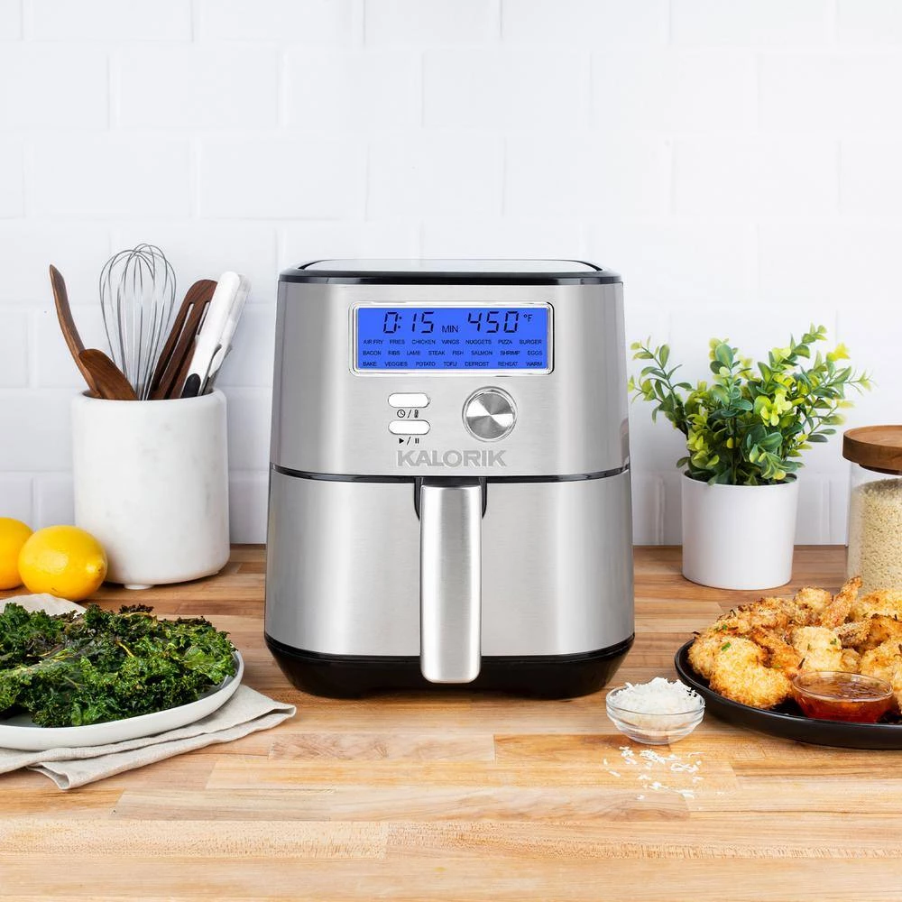Kalorik MAXX Plus 4 qt. Stainless Steel Digital Air Fryer 10 Kalorik MAXX Plus 4 qt. Stainless Steel Digital Air Fryer - Image 8
