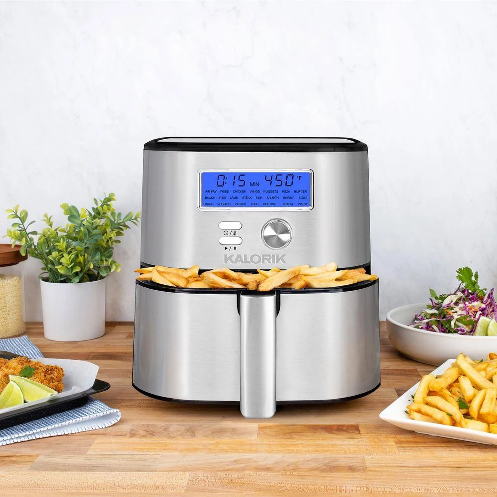 KALORIK MAXX Plus 6 qt. Stainless Steel Digital Air Fryer 9 KALORIK MAXX Plus 6 qt. Stainless Steel Digital Air Fryer - Image 7