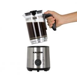 KALORIK Bartista 3-Cup Stainless Steel Electric French Press Coffee Maker 13 KALORIK Bartista 3-Cup Stainless Steel Electric French Press Coffee Maker -Air Fryers shop stainless steel kalorik drip coffee makers drm 45395 ss 1f 1000