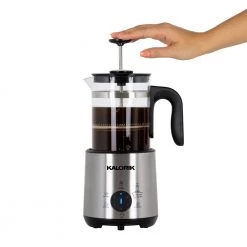 KALORIK Bartista 3-Cup Stainless Steel Electric French Press Coffee Maker 12 KALORIK Bartista 3-Cup Stainless Steel Electric French Press Coffee Maker -Air Fryers shop stainless steel kalorik drip coffee makers drm 45395 ss 4f 1000