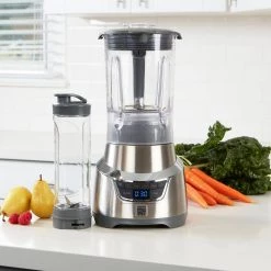 KENMORE Elite 64 oz. 5-Speed Stainless Steel Blender with 20 oz. Single-Serve Blending Cup -Air Fryers shop stainless steel kenmore countertop blenders kkeb1 3hss c3 1000