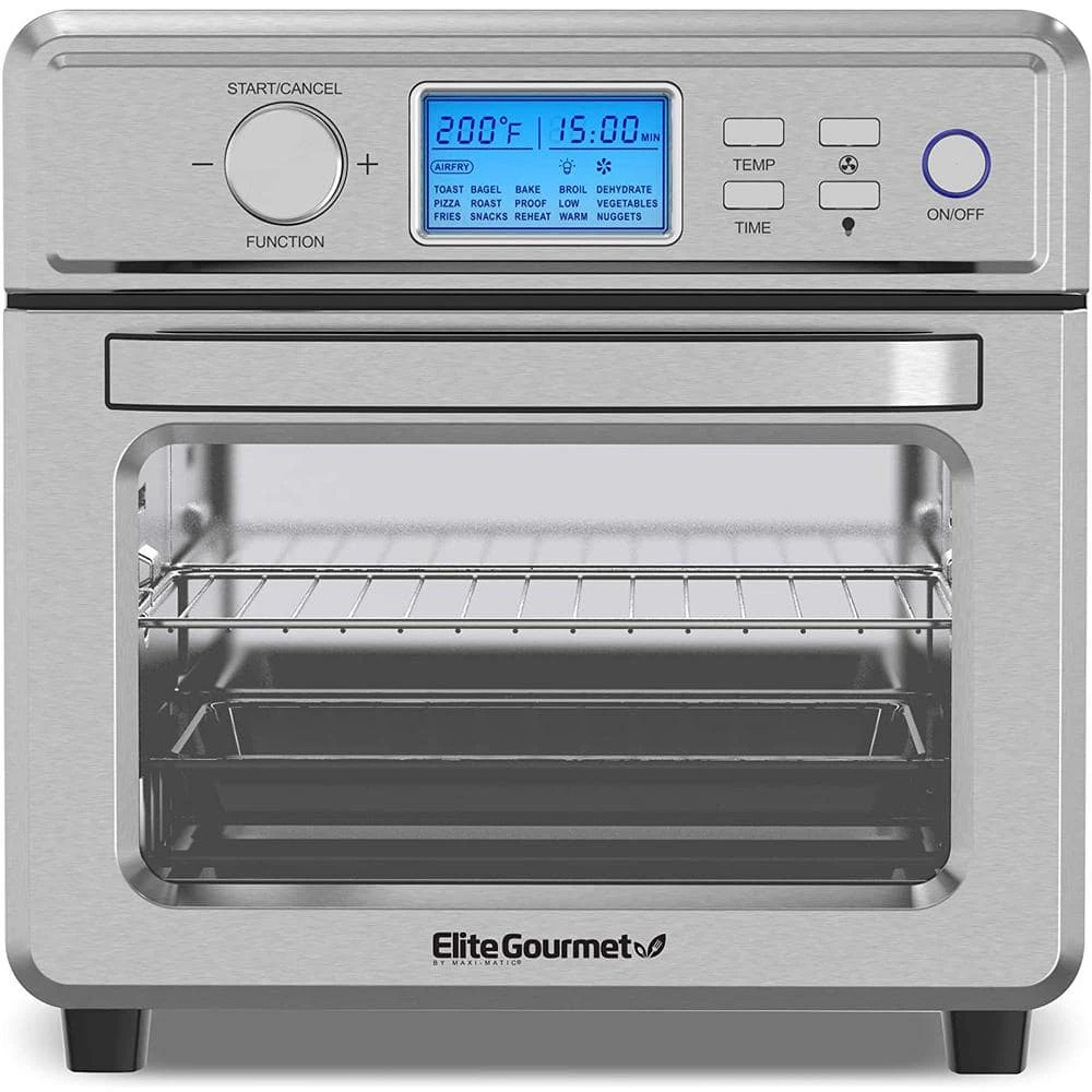 Maximatic Elite Gourmet 21L Digital Air Fryer Oven Stainless Steel 3 Maximatic Elite Gourmet 21L Digital Air Fryer Oven Stainless Steel