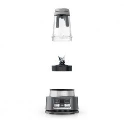 NINJA Foodi Smoothie Bowl Maker, 24 oz. Blender 2 Speeds Stainless Steel Auto iQ (SS100) -Air Fryers shop stainless steel ninja countertop blenders ss100 fa 1000