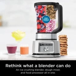 NINJA Foodi Power 3-in-1 Blender & Food Processor, 6 Auto-iQ Presets (SS201) -Air Fryers shop stainless steel ninja countertop blenders ss201 1f 1000