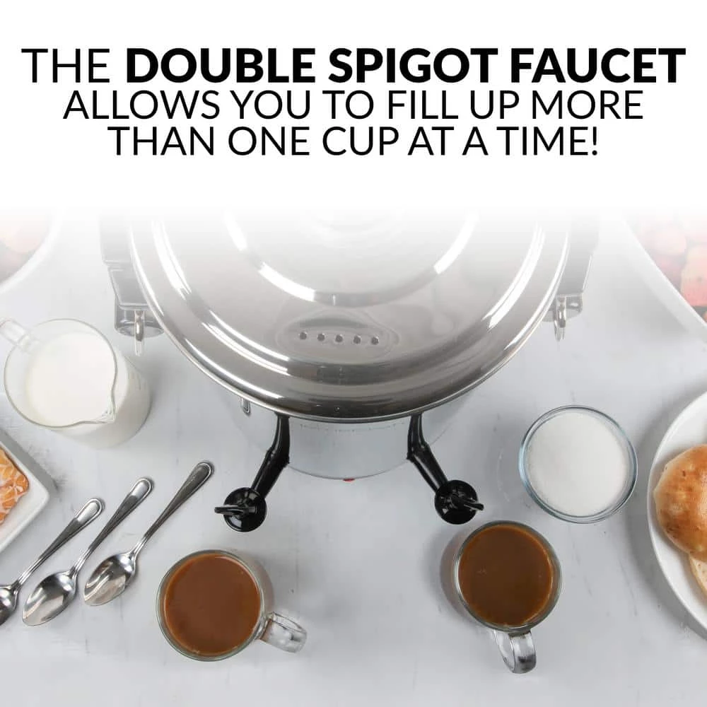 Nostalgia 45-Cup Stainless Steel Quick Brewing Coffee Urn 6 Nostalgia 45-Cup Stainless Steel Quick Brewing Coffee Urn - Image 4