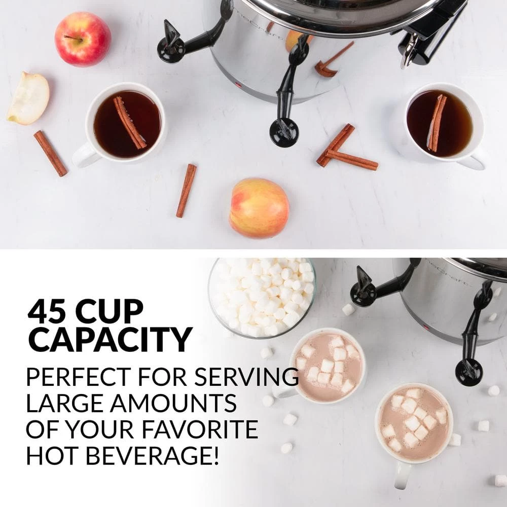 Nostalgia 45-Cup Stainless Steel Quick Brewing Coffee Urn 5 Nostalgia 45-Cup Stainless Steel Quick Brewing Coffee Urn - Image 3