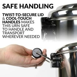 Nostalgia 45-Cup Stainless Steel Quick Brewing Coffee Urn 13 Nostalgia 45-Cup Stainless Steel Quick Brewing Coffee Urn -Air Fryers shop stainless steel nostalgia coffee urns cuds45ss fa 1000