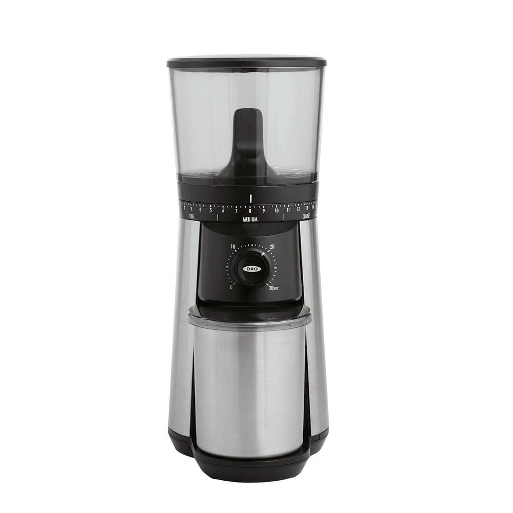 OXO 16 oz. Stainless Steel Conical Coffee Grinder with Adjustable Settings 7 OXO 16 oz. Stainless Steel Conical Coffee Grinder with Adjustable Settings - Image 5