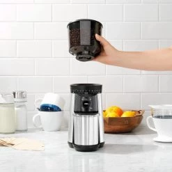OXO 16 oz. Stainless Steel Conical Coffee Grinder with Adjustable Settings 27 OXO 16 oz. Stainless Steel Conical Coffee Grinder with Adjustable Settings -Air Fryers shop stainless steel oxo coffee grinders 8717000 44 1000