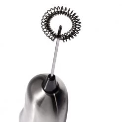 Ozeri Deluxe Stainless Steel Handheld Milk Frother with Stand and 4 Attachments -Air Fryers shop stainless steel ozeri milk frothers ozmf1 44 1000