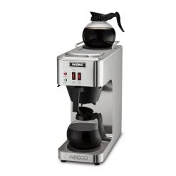 Waring Commercial Silver 48-Cup Pour-Over Coffee Brewer 10 Waring Commercial Silver 48-Cup Pour-Over Coffee Brewer -Air Fryers shop stainless steel waring commercial drip coffee makers wcm50 1f 1000