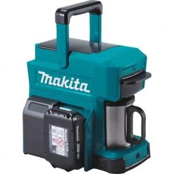 Makita 3-Cup 18-Volt LXT/12-Volt MAX CXT Lithium-Ion Teal Cordless Coffee Maker (Tool Only) -Air Fryers shop teal makita drip coffee makers dcm501z 1f 1000